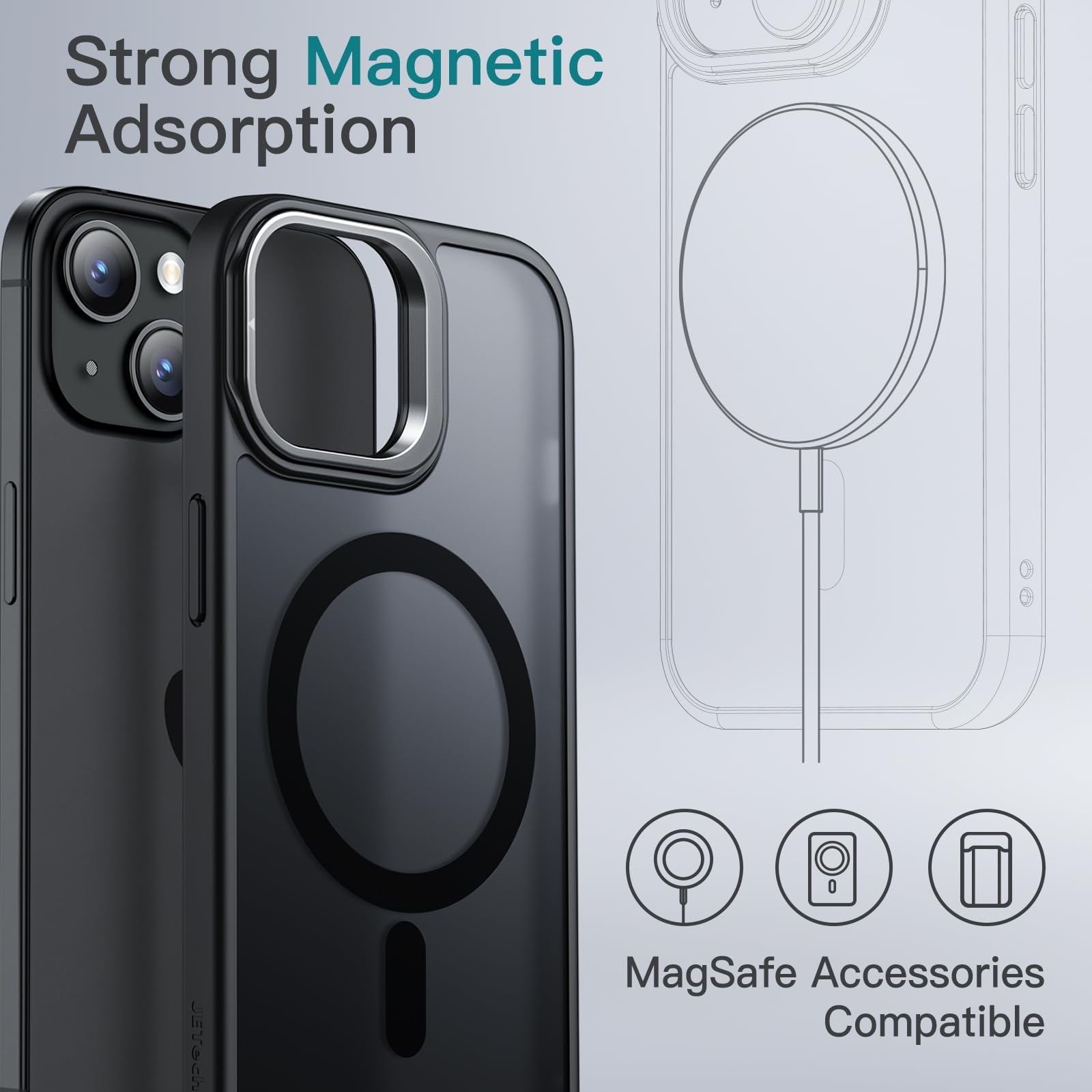 ⭐️ キックスタンドケース iPhone 14 6.1インチ Pro用 ESR iPhone 15 15Plus 15Pro Max 14 ケース iPhone14Pro 14Plus